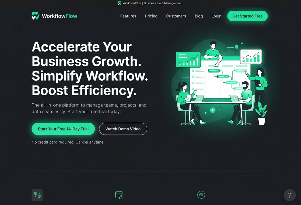 SaaS Website Preview