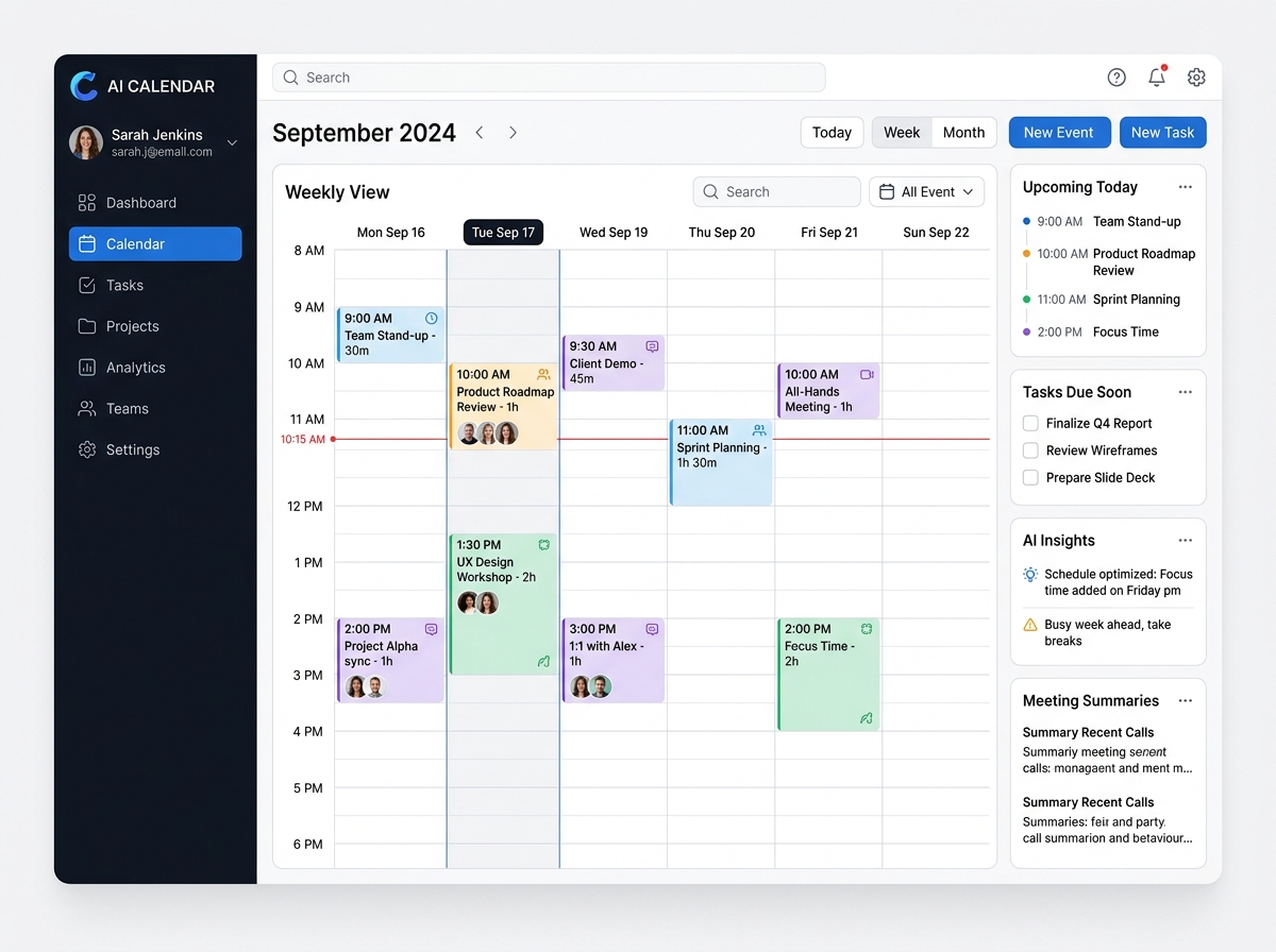 Focus Calendar Planner
